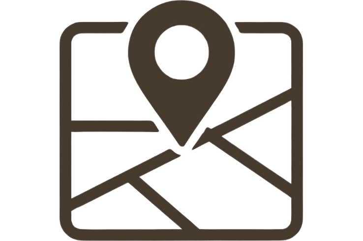 Centrally Located Map Icon
